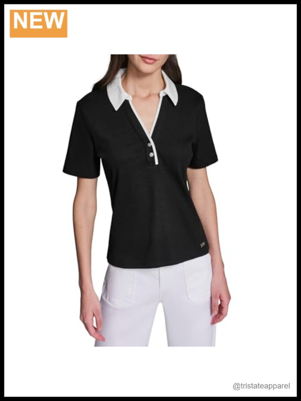 Karl Lagerfeld Rosette Buttons Lightweight Blouse